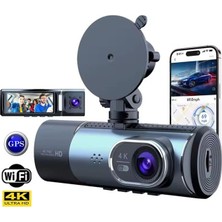 Akıllı Bayi PM-27086 3.16’’ Tft Ekran Çift Kameralı Gps Modüllü Hd Araç Kamerası Dvr (128GB Destekli)