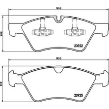 Brembo Dpmix-Hb Fren Balatasi On Mercedes W211 S211 W164 W251