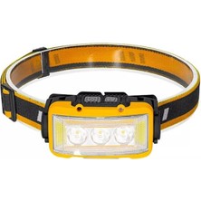 Akıllı Bayi S03 Sarı 10 Watt Sensörlü 11 Işık Modlu 24 Beyaz Smd + 6 Kırmızı Smd + 1 Power Ledli Kafa Lambası