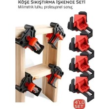 Akıllı Bayi 90 Derece Köşe Sıkıştırma Işkence Seti 4'lü - Köşe Tutucu Köşe Birleştirici