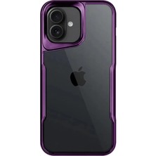 Cotton Soft Apple iPhone 16 Plus Kılıf Boyi Silikon Kapak - Derin Mor