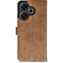 Xiaomi Redmi 13 4g Kılıf Trend S Plus Kapaklı Kılıf - Taba
