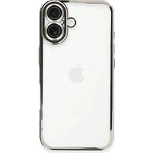 Apple iPhone 16 Plus Kılıf Razer Lensli Silikon - Gümüş