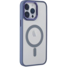 Cotton Soft Apple iPhone 14 Pro Max Kılıf Room Magneticsafe Silikon - Sierra Blue
