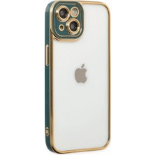 Dorasan Apple iPhone 14 Plus Kılıf Liva Lens Silikon - Yeşil