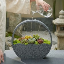 Bezos 3D Baskı Self-Watering Planter - Kendi Kendini Sulayan Saksı-Gri