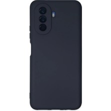 Huawei Nova Y70 Kılıf Nano Içi Kadife Silikon - Lacivert