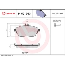 Brembo Dpmix-Hb Fren Balatasi On Mercedes W176 W246 C117 X117 X156