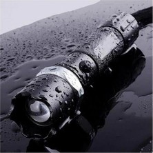 Akıllı Bayi KM-110 Profesyonel Şarjlı El Feneri Ledli+Flashlight+Zoom Özellikli Aparatlı 6 Parça Full Set