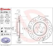 Brembo Dpmix-Hb Fren Diski Arka Mercedes Amg W176 C117 X117 X156 R172