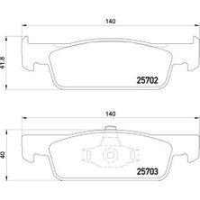 Brembo Dpmix-Hb Ön Fren Balata Renault Clio Iv 12- Dacia Logan Ii 12- Sandero Ii 12-