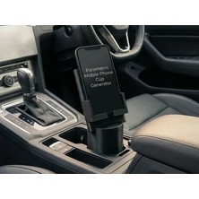 Bezos 3D Baskı Araç Içi Telefon Tutucu Bardaklığa Geçmeli Ayarlanabilir Oto Telefon Standı Vantuzsuz