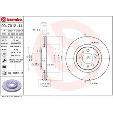 Brembo Dpmix-Hb Ön Fren Aynasi Golf Iv 97-06 Bora 98-05 Octavia 99-Toledo Ii-Leon 99-06 A3 99- 280X22X5DLXHAVALI 986478852-DF2804-DF2804BP