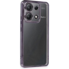 Cotton Soft Xiaomi Poco X6 Kılıf Razer Lensli Silikon - Mor
