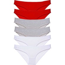 6 Adet Süper Eko Set Likralı Kadın Slip Külot 548