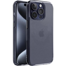 iPhone 15 Pro ile Uyumlu Supermatt Serisi Arkası Parmak Izi Tutmayan Sert Mat Polikarbonat Kenarlar