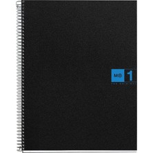 1001 Single Thema Spiral Notebook, Çizgili (21,6 x 27,9 Cm) Mavi
