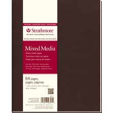 1001 567-7-1 Softcover Mixed Media Art Journal, 19,7 x 24,8 Cm, Beyaz, 64 Sayfa