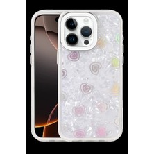 Dorasan Apple iPhone 16 Pro Lumi Desenli Kapak - Beyaz