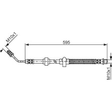 Bosch Dpmix-Hb Fren Hortumu Arka Sol P407 04- P508 10- C5 06- C6 05- 640MM M10