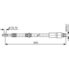 Bosch Dpmix-Hb Ön Fren Hortumu Sağ Sol Opel Astra H 04-14 Meriva B 10-17 Zafira B 05-15