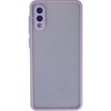 Cotton Soft Samsung Galaxy A02 Kılıf Montreal Silikon Kapak - Mor