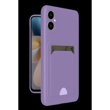 Samsung Galaxy A05 Kelvin Kartvizitli Silikon - Lila