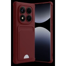 Xiaomi Redmi Note 14 Pro 4g Kelvin Kartvizitli Silikon - Bordo