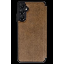 Cotton Soft Samsung Galaxy A56 Kılıf Flip Cover - Taba