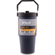 1001 Voit Chill Ice Thermos 600ML Unisex Suluk & Matara Mavi Tek Ebat