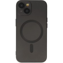 Miss Mojo Apple iPhone 14 Plus Kılıf Moshi Lens Magneticsafe Silikon - Siyah