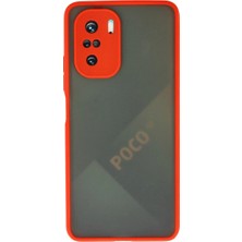 Xiaomi Poco F3 Kılıf Montreal Silikon Kapak - Kırmızı