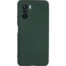 Xiaomi Poco F3 Kılıf Nano Içi Kadife Silikon - Koyu Yeşil