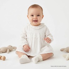 Bebetto Kız Bebek Mevlüt Kıyafeti Çıtçıtlı Bisiklet Yaka Long Sleeve