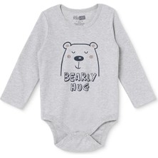 Hellobaby Erkek Bebek Body Çıtçıtlı Çıtçıtlı Yaka Long Sleeve