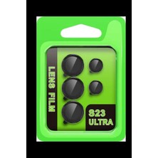 Dorasan Samsung Galaxy S23 Ultra Raze Metal Kamera Lens - Siyah
