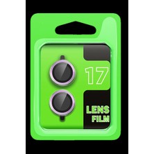Cotton Soft Apple iPhone 17 Raze Metal Kamera Lens - Açık Mor