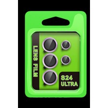 Dorasan Samsung Galaxy S24 Ultra Raze Metal Kamera Lens - Mor