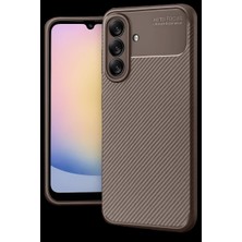 Samsung Galaxy A17 5g Auto Focus Karbon Kapak - Kahverengi