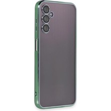 Cotton Soft Samsung Galaxy A14 4g Kılıf Razer Lensli Silikon - Yeşil