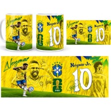 Aion Casa Aıon Casa Neymar Jr. 10 Brezilya Futbol Temalı Kupa Bardak 325 ml – Taraftar Kupası
