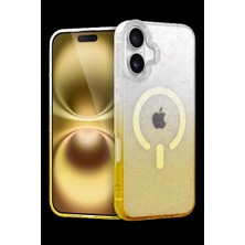 Apple iPhone 16 Plus Pummel Shiny Magsafe Kapak - Gold