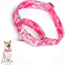 Onefojojo Köpekler Için Martingale Yaka, Pembe Kamuflaj Martingale Köpek Tasması Ayarlanabilir P