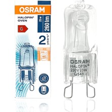 Osram Halopin 25W G9 Halojen Kapsül Ampul, 230V, Standart Duy