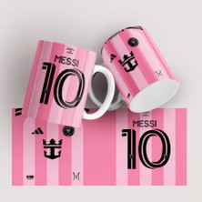 Aion Casa Aıon Casa Messi 10 Inter Miami Pembe Futbol Temalı Kupa Bardak 325 ml