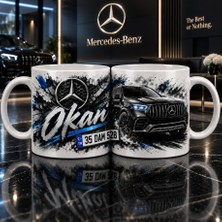 Aion Casa Aıon Casa Kişiye Özel Mercedes Temalı Kupa Bardak – Isim ve Plaka Tasarımlı