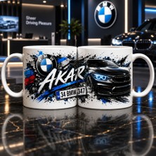 Aion Casa Aıon Casa Kişiye Özel Bmw Temalı Kupa Bardak – Isim ve Plaka Tasarımlı