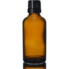 Makrobay Amber Dropper Siyah Içten Damlalıklı Kapaklı Cam Şişe 50 ml 10 Adet