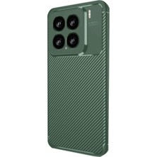 Xiaomi Mi 15 Kılıf Auto Focus Karbon Kapak - Koyu Yeşil