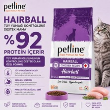 Petline Tüy Yumağı Önleyici Malt Etkili - Diyet özellikli Kısır Kedi Maması Tavuklu 6 kg Hairball